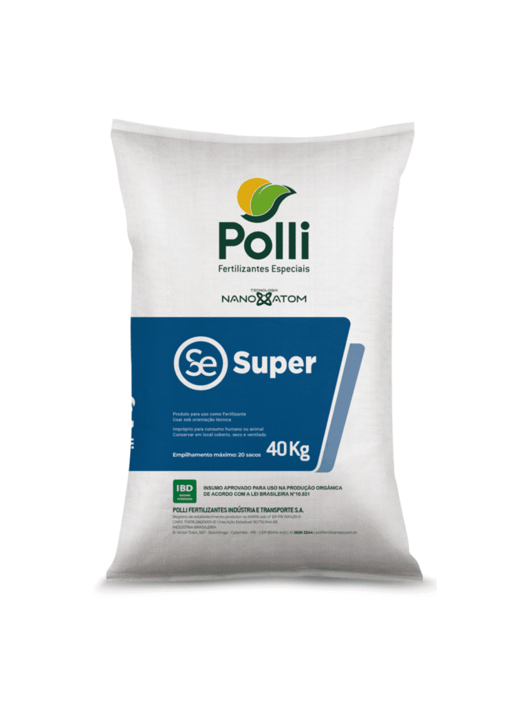 ADUBO SE SUPER POLLI 40 KG.png Culturas_Café Arábica, Café Conilon, Tomate,Abacate,Mamão, Pimenta do Reino, Pimentão